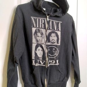 Tultex Live 91 Nirvana Zip up Hoodie